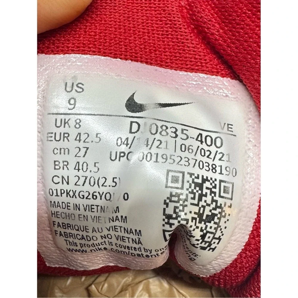 Nike Air Zoom Pegasus 38 New York Giants Mens Size 9 Blue Red White